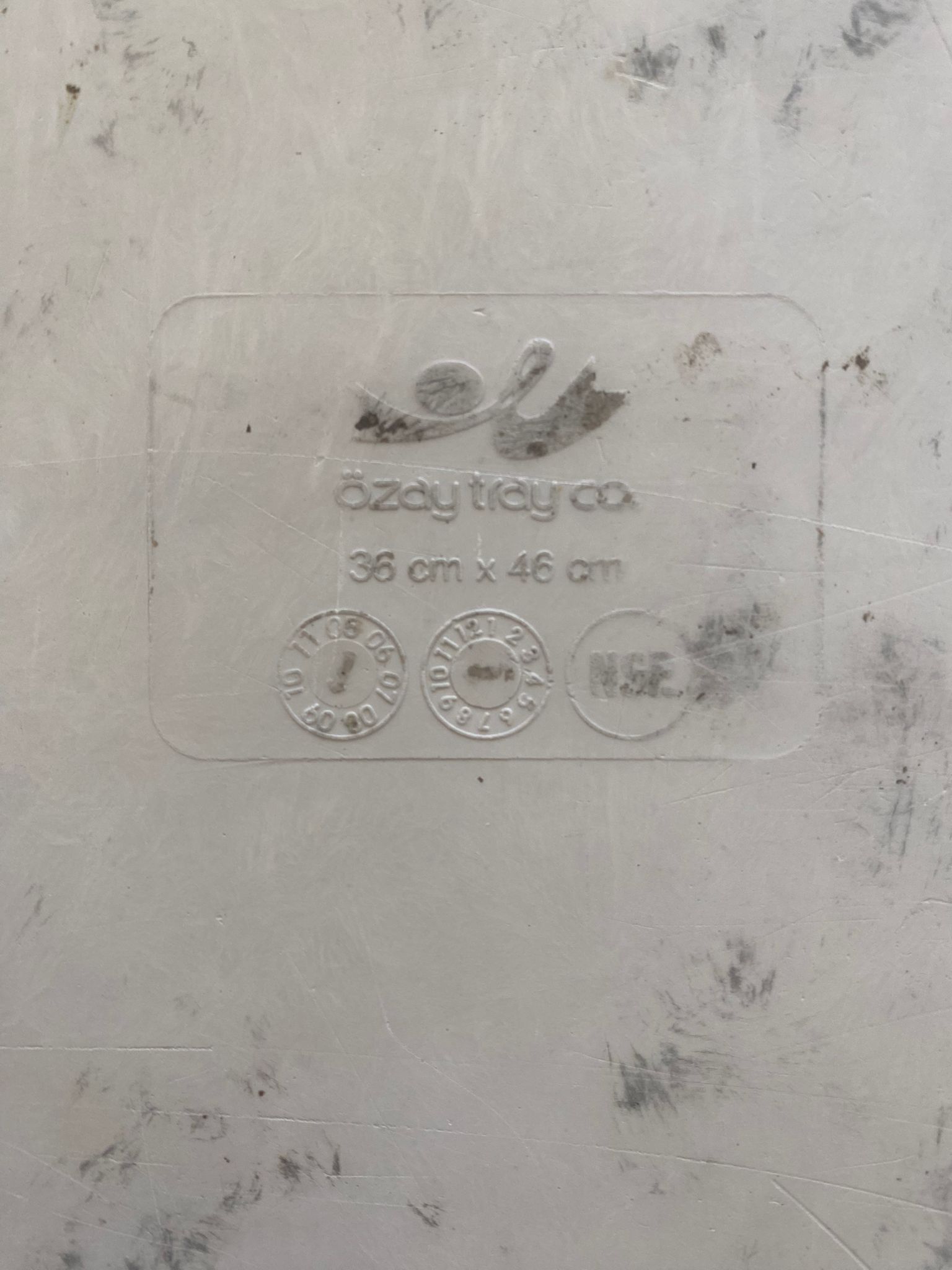 ÖZAY TRAY 36CMX46 CM BEYAZ DİKDÖRTGEN SERVİS TEPSİ